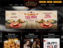 Tablet Screenshot of casadelacerveza.com.co